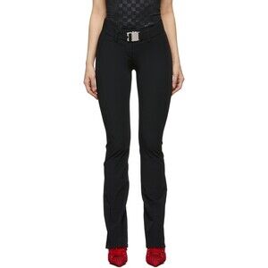 MISBHV Lara Trousers Size XS Womens Black Logo Belted Pants $360